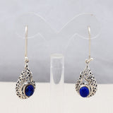 Lapis Lazuli Silver Earrings