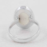 Solar Ice Quartz Silver Ring