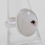 Solar Ice Quartz Silver Ring