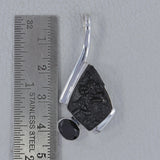 Tektite, Black Onyx 925 Sterling Silver Pendant