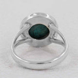 Natural Chrysocolla  Silver Ring