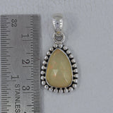 Ethiopian Opal Sterling Silver Pendant