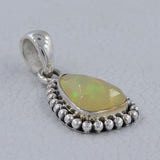 Ethiopian Opal Sterling Silver Pendant