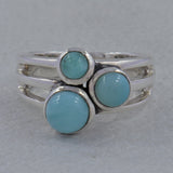 925 Sterling Silver Ethiopian Opal Ring