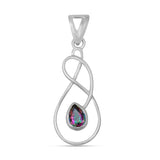 925 Sterling Silver Mystic Quartz Pendent