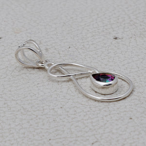 925 Sterling Silver Mystic Quartz Pendants