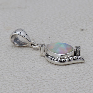 925 Sterling Silver Ethiopian opal Pendants