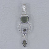 925 Sterling Silver Black Onyx Pendant