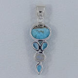 Larimar 925 Silver Pendant