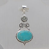 925 Silver Mexican Turquoise Pendent