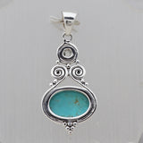 925 Silver Mexican Turquoise Pendent