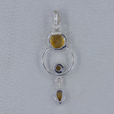 925 Sterling Silver Black Onyx Pendant