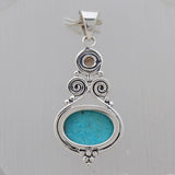 925 Silver Mexican Turquoise Pendent