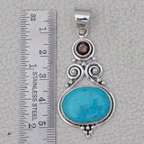 925 Silver Mexican Turquoise Pendent