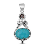 925 Silver Mexican Turquoise Pendent