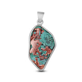 925 Sterling Silver Copper Pendant