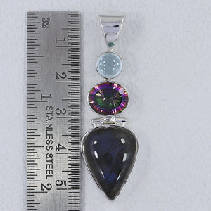 925 Sterling Silver Labradorite Pendants