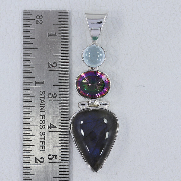 925 Sterling Silver Labradorite Pendants