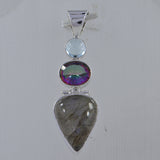 Natural Labradorite Silver Jewelry