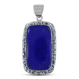 Blue Lapis Lazuli 925 Sterling Silver Pendant