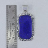 Blue Lapis Lazuli 925 Sterling Silver Pendant