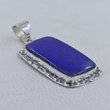 Blue Lapis Lazuli 925 Sterling Silver Pendant