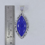 Blue Lapis Lazuli 925 Sterling Silver Pendant