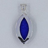 Blue Lapis Lazuli 925 Sterling Silver Pendant