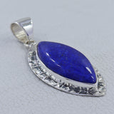 Blue Lapis Lazuli 925 Sterling Silver Pendant