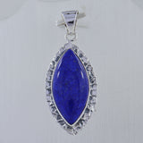 Blue Lapis Lazuli 925 Sterling Silver Pendant