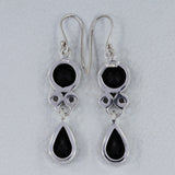 Labradorite & Mystic Quartz Silver Earrings