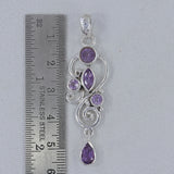 Peridot Silver Drop Pendants