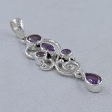 925 Sterling Silver Garnet Pendant