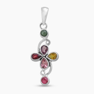925 Sterling Silver Tourmaline Pendants
