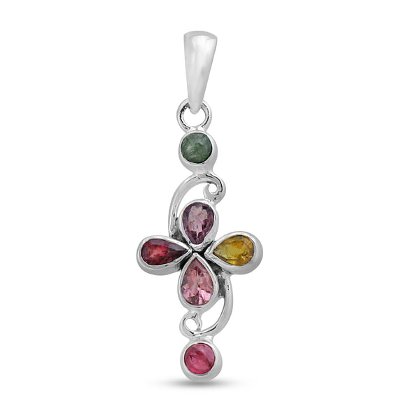 925 Sterling Silver Tourmaline Pendants