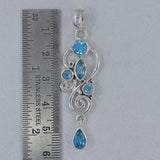 Peridot Silver Drop Pendants