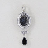 Rainbow Moonstone 925 Sterling Silver Pendant