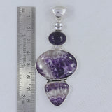 Amethyst Lace, Amethyst Solid Sterling Silver Pendant