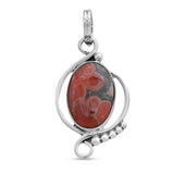 925 Sterling Silver Ocean Jasper Pendent