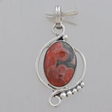 925 Sterling Silver Ocean Jasper Pendent