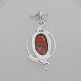 925 Sterling Silver Ocean Jasper Pendent