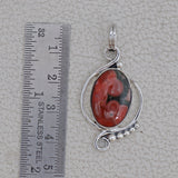 925 Sterling Silver Ocean Jasper Pendent