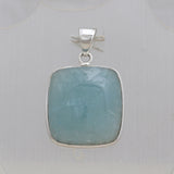 925 Sterling Silver Aquamarine Pendant