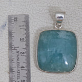 925 Sterling Silver Aquamarine Pendant