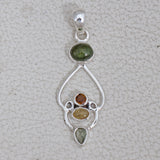 Tourmaline Silver Pendant