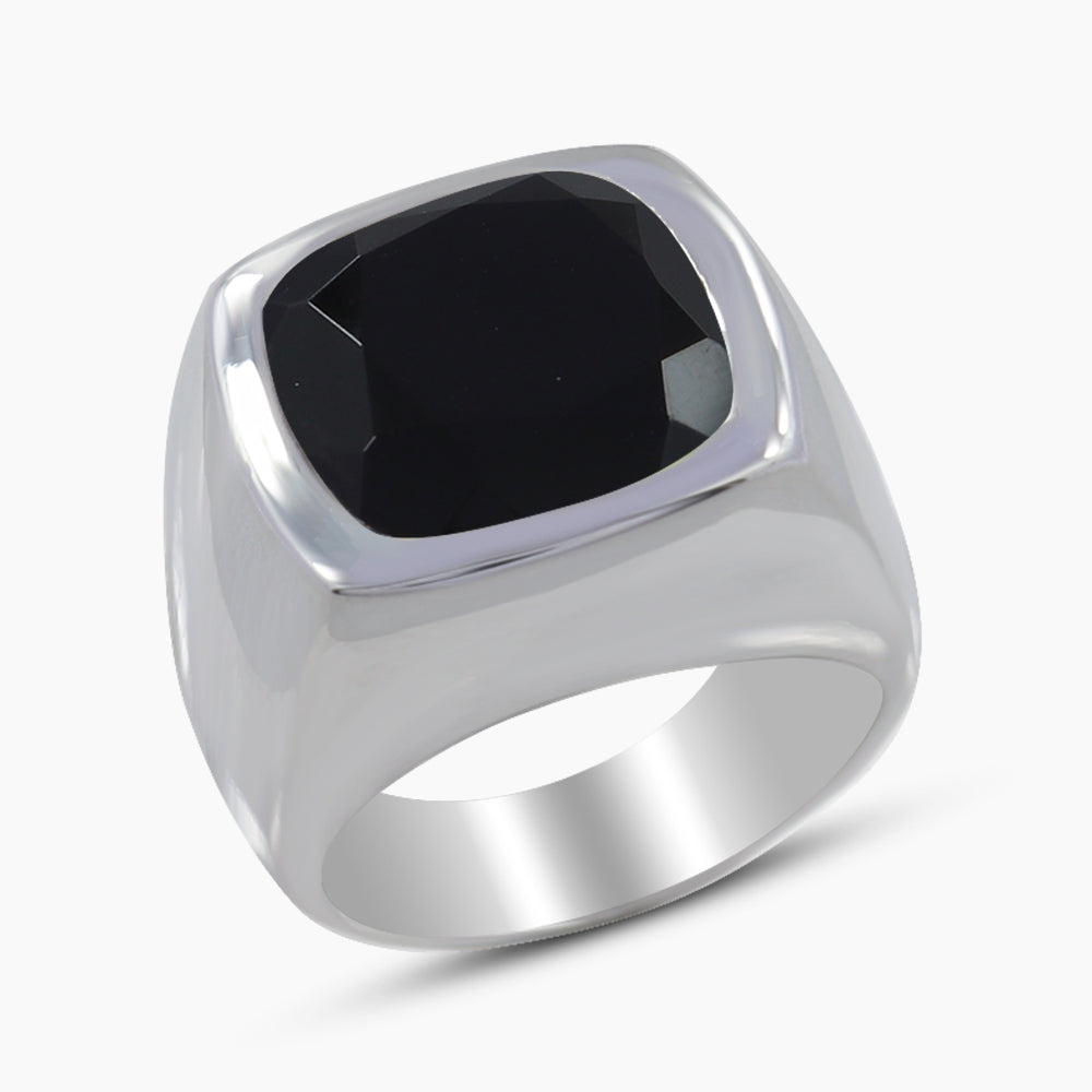 925 Silver Black Onyx Men's Rings