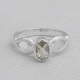 Natural Tourmaline Silver Ring