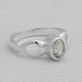 Natural Tourmaline Silver Ring