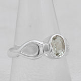 Natural Tourmaline Silver Ring