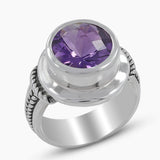925 Sterling Silver Amethyst Rings